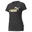 Essentials+ Metallic Logo T-shirt &apos;voor dames PUMA Black Gold Foil