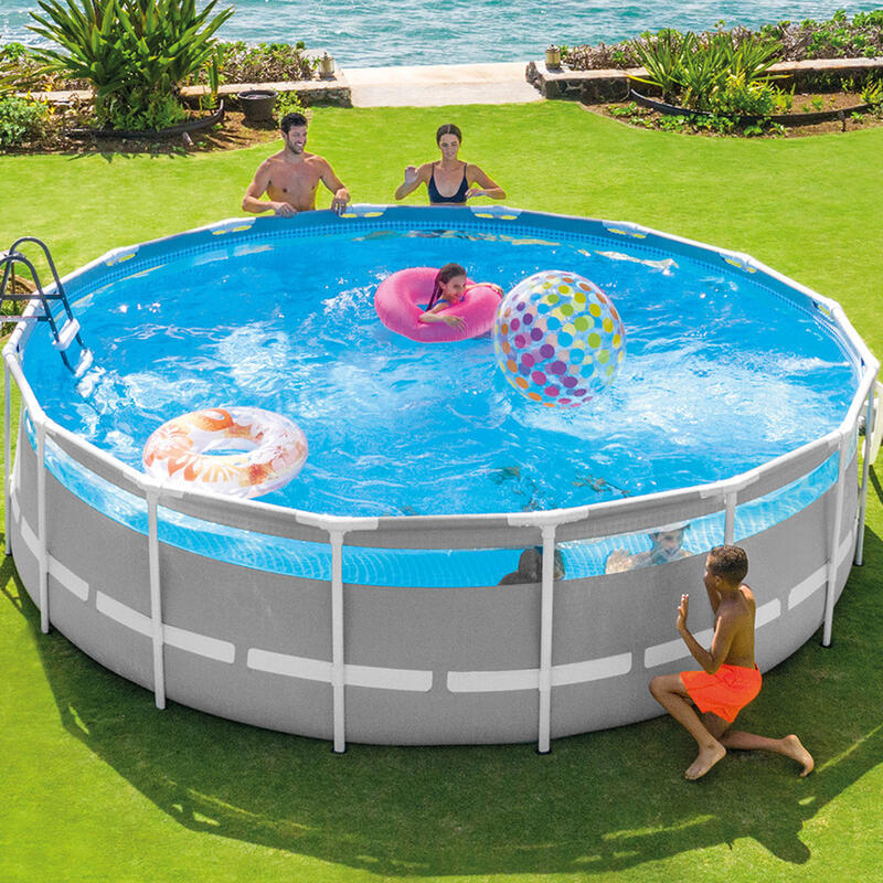 Piscina desmontable circular 12.706 L c/depuradora Clearview Prism Frame INTEX