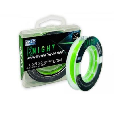 Filo in nylon fluorescente FC Coated Asso Knight - 150 mt