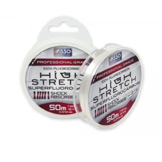 Filo in Fluorocarbon Asso Superfluorocarbon High Stretch - 50 mt