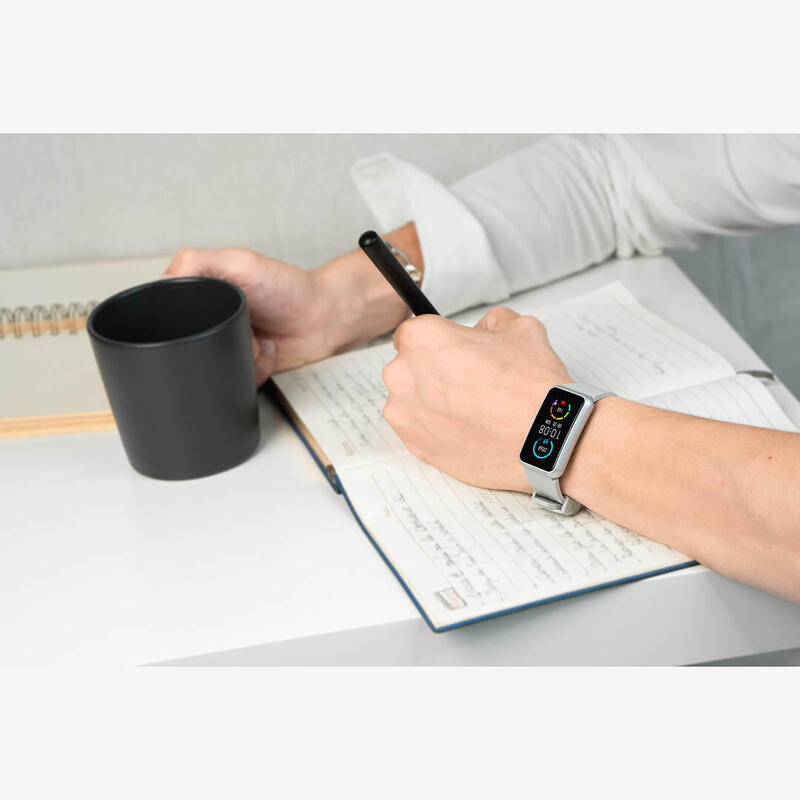 Montre Connectée avec Écran Tactile Incurvé – Abyx Fit Etna – Grise