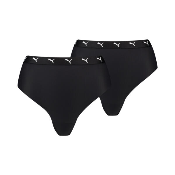 PUMA Puma2-Sport String High Waist 2-pack Zwart