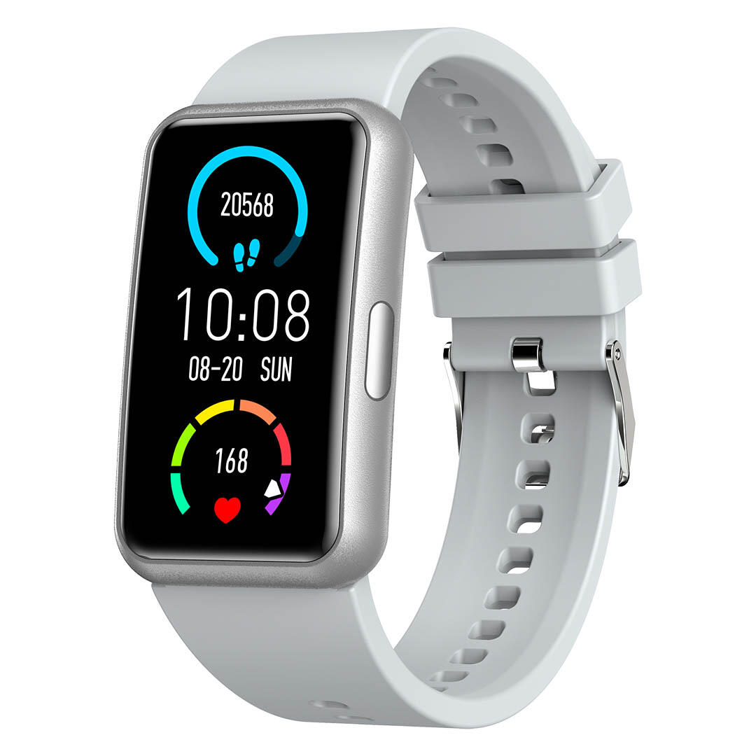 Montre Connectée avec Écran Tactile Incurvé – Abyx Fit Etna – Grise 2/6