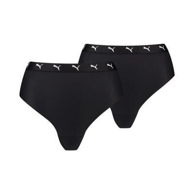 Puma2-sport string high waist 2-pack zwart