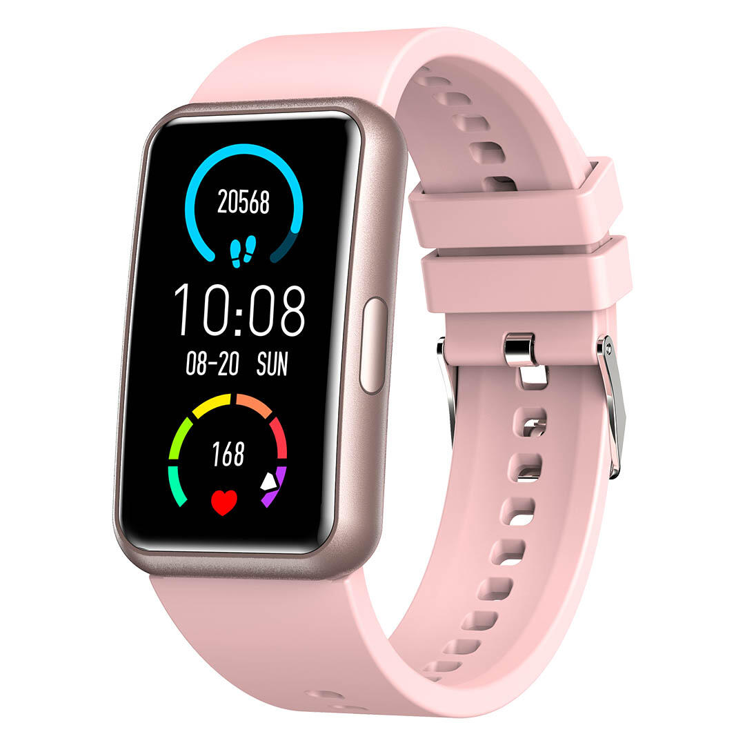 Relógio Inteligente com Tela Curva Sensível ao Toque - Abyx Fit Etna - Rosa 2/5