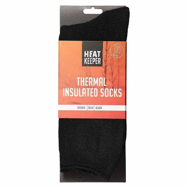 Heat Keeper Femme Chaussettes thermo-isolantes Noir