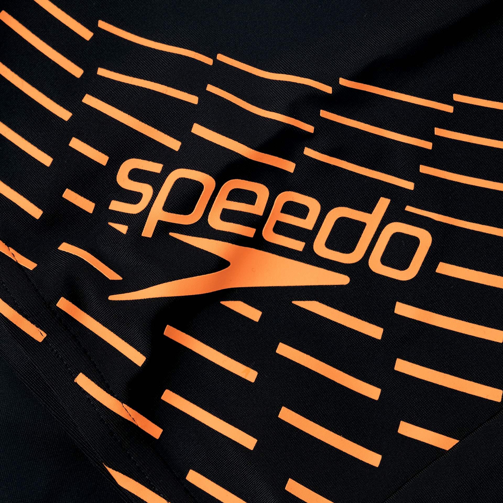 Bañador Speedo Medley Logo Aquashort Negro Hombre Ajustado 3/6