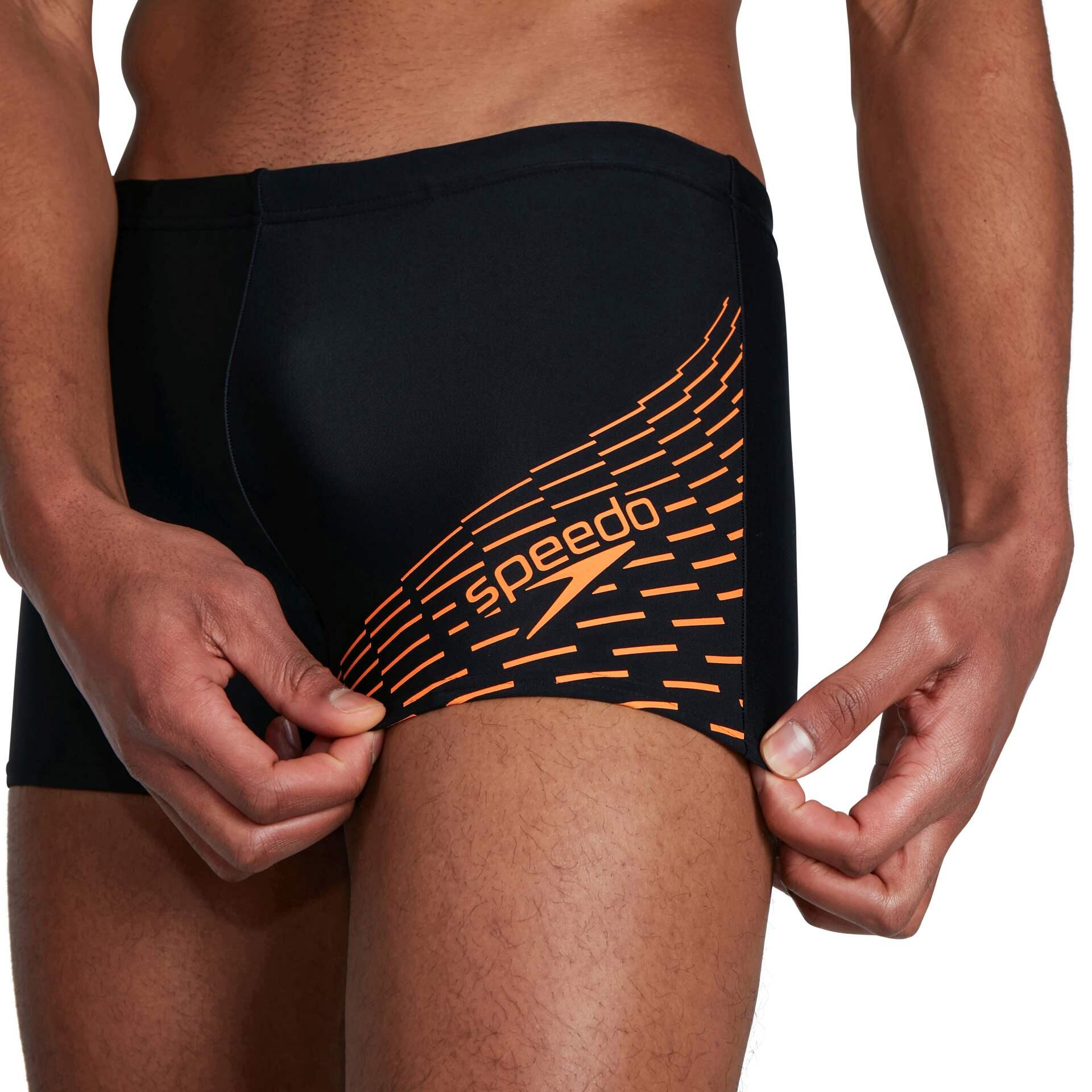 Bañador Speedo Medley Logo Aquashort Negro Hombre Ajustado 4/6