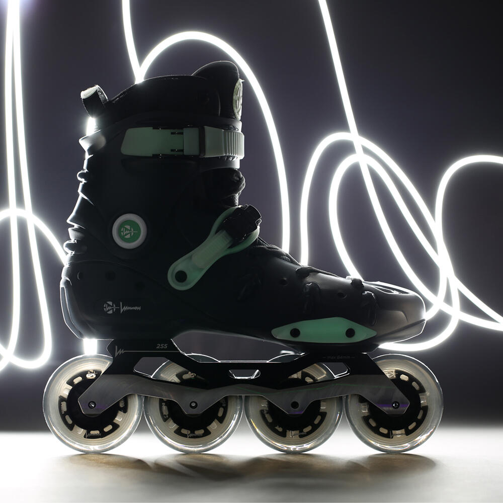 LUMINOUS RAY INLINE FREERIDE & FREESTYLE SKATES – WITH LIGHT UP WHEELS - DARK 2/5