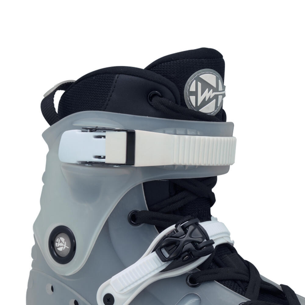 LUMINOUS RAY INLINE FREERIDE & FREESTYLE SKATES – WITH LIGHT UP WHEELS - CLEAR 3/5