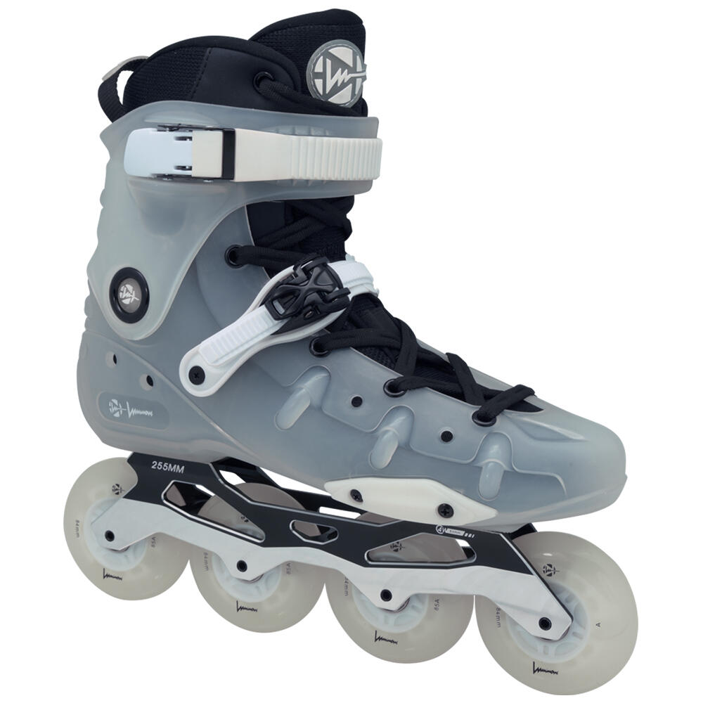 LUMINOUS RAY INLINE FREERIDE & FREESTYLE SKATES – WITH LIGHT UP WHEELS - CLEAR 1/5
