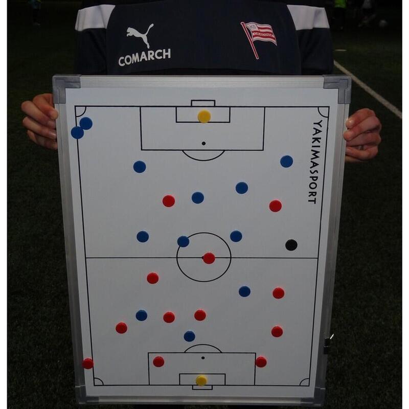 Tablă magnetică de fotbal pentru antrenor 45x60 cm + magneți
