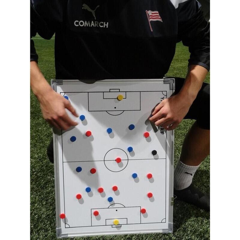 Tablă magnetică de fotbal pentru antrenor 45x60 cm + magneți