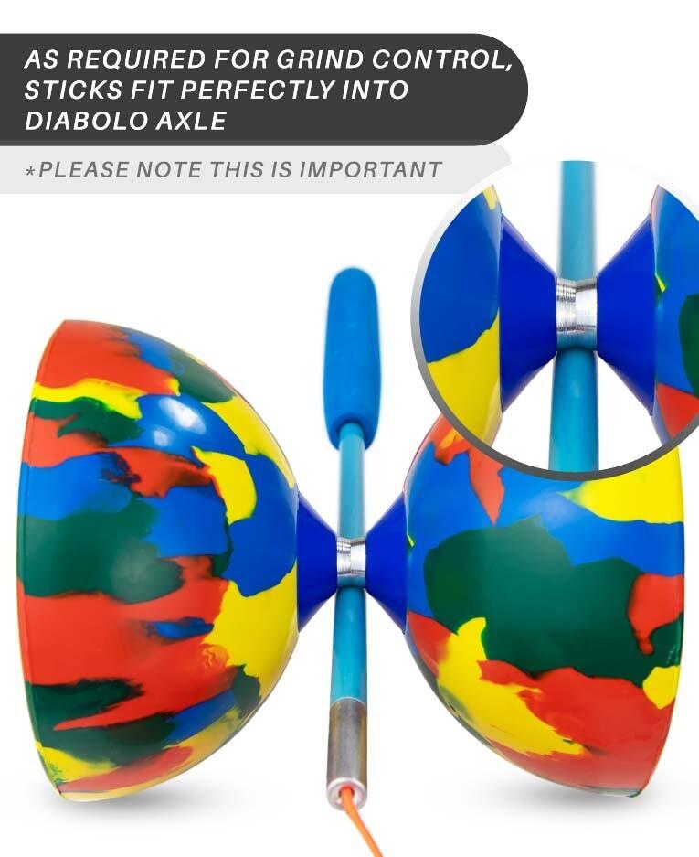 Juggle Dream Superglass Coloured Diabolo Handsticks 5/5