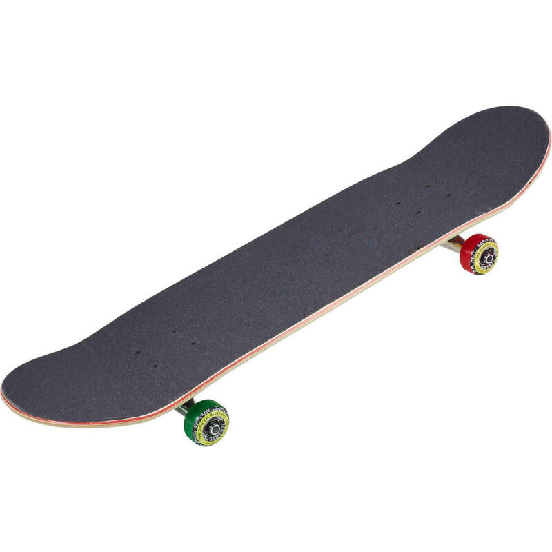 Blueprint Spray Heart Skateboard Rasta 8.0