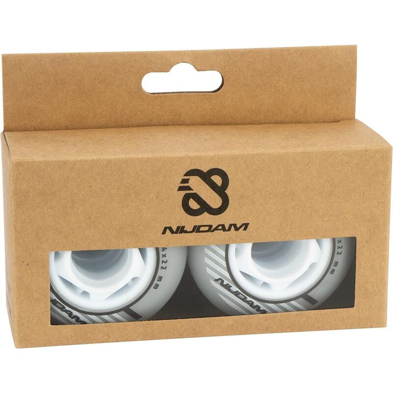 Set 4 Wielen Voor Inlineskates 64 x 22 mm 82A