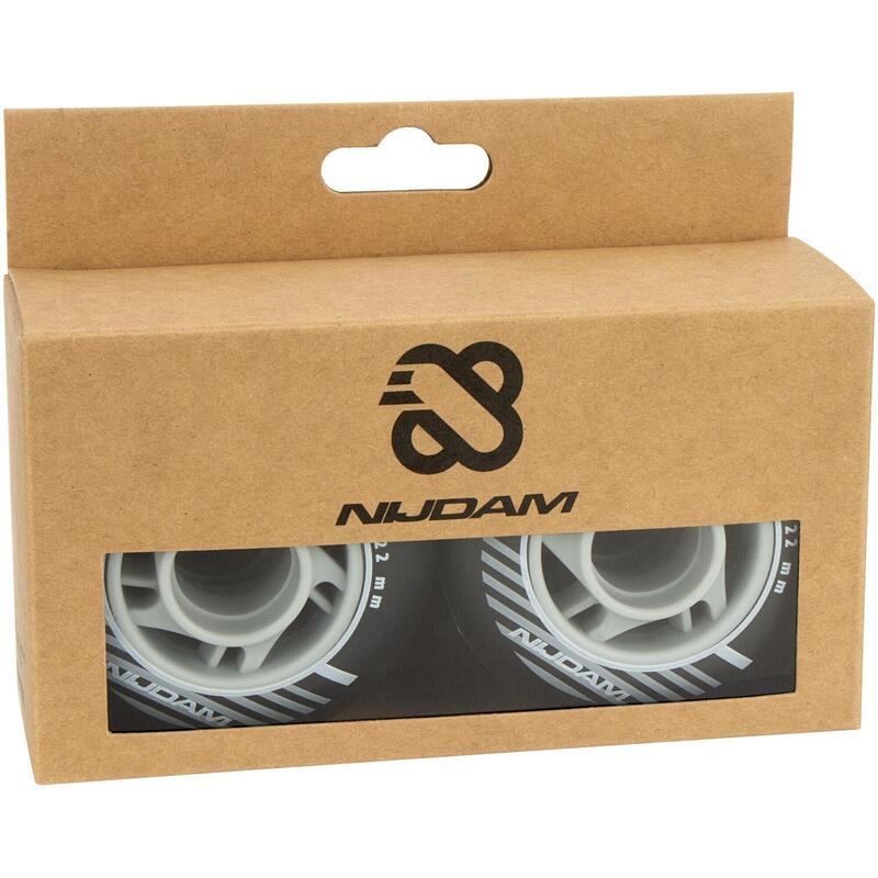 Set 4 Wielen Voor Inlineskates 72 x 22 mm Zwart