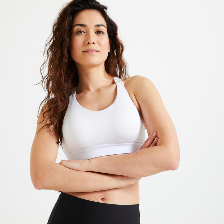 SECOND LIFE - Sport-Bustier Fitness starker Halt - 900 weiss