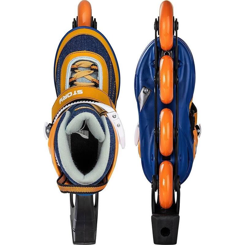 Story ThunderVerstellbarer Inlineskate Blau Orange