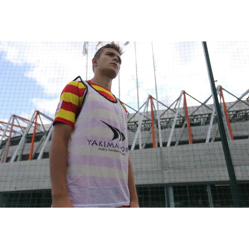 Fotbal formare tricou fotbal marker Yakimasport alb senior