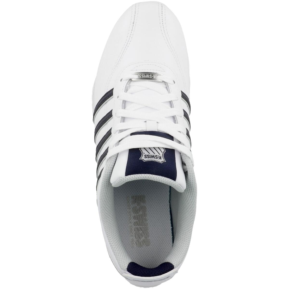 Zapatillas K-SWISS de hombre en piel, zapatilla deportiva clásica blanca 2/5