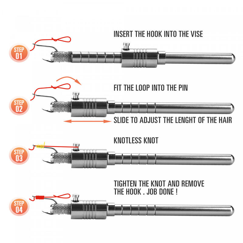 Hair Rig Karpfen Montagen Knotenbinder Tool als Angelwerkzeug
