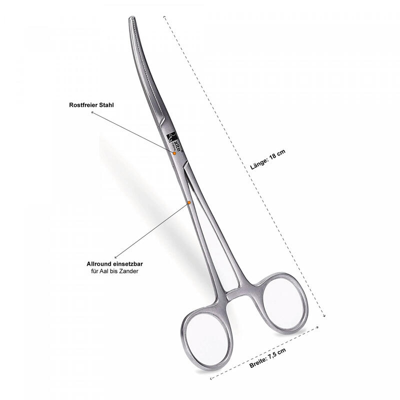 Hakenlöser Zange Gebogen 18cm als Angelwerkzeug