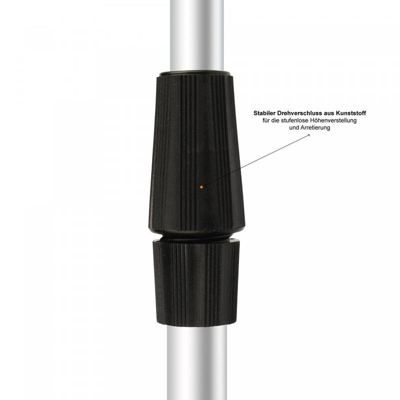 Teleskop-Rutenhalter inkl. Schnurlaufkerbe 0,75-1,35 m