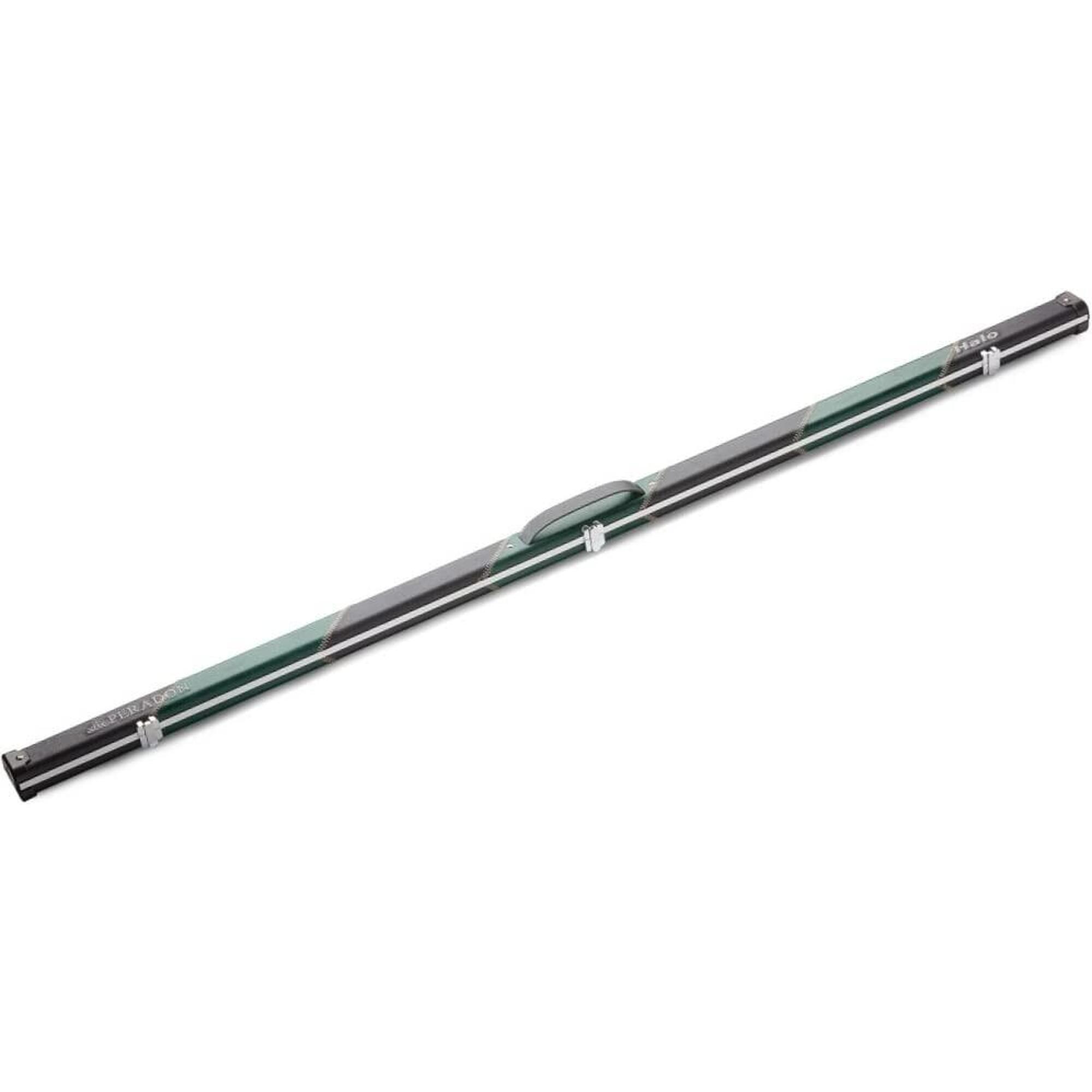 PERADON PERADON HALO THIN 1 PIECE BLACK & GREEN STRIPE SNOOKER/POOL CASE