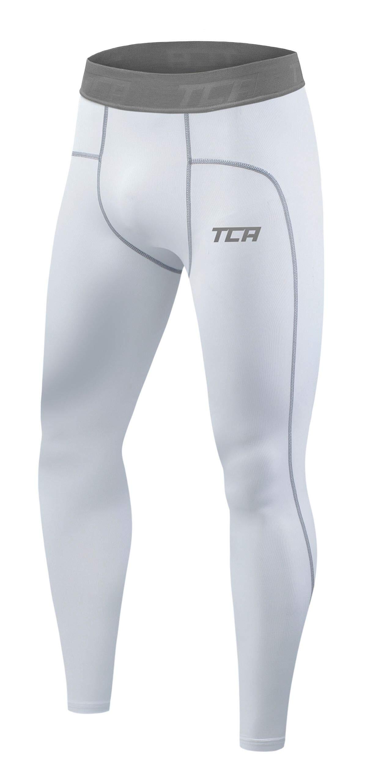 Men's Power Compression Tights - White 1/5