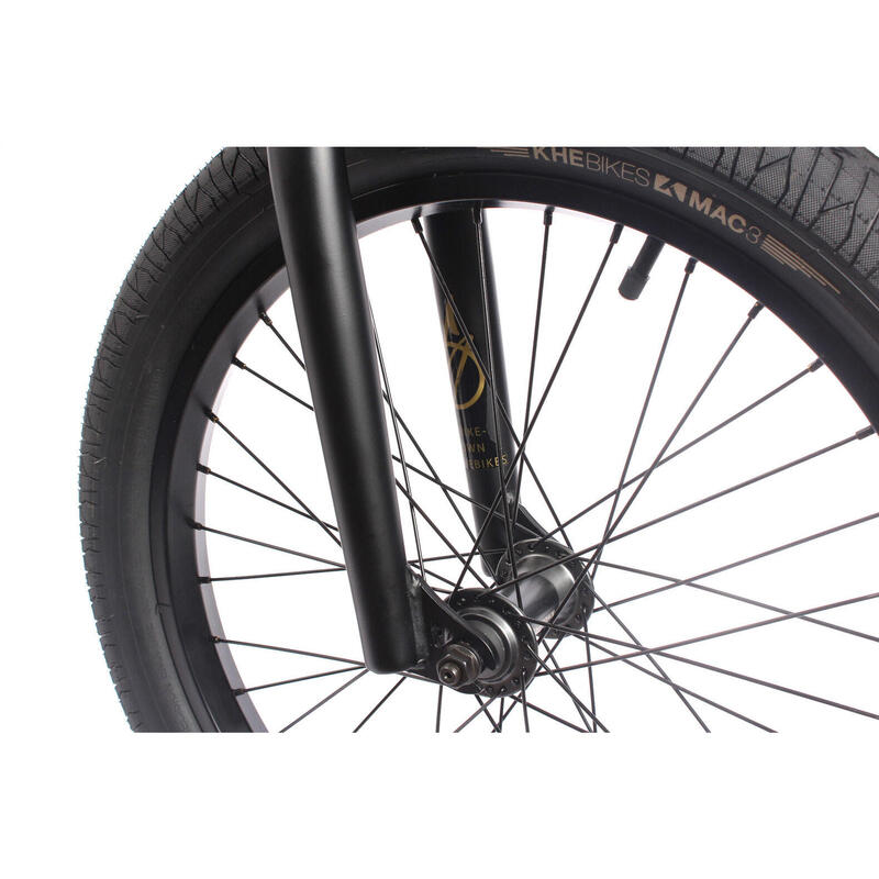 BMX fiets Strikedown Pro volwassen staal-grijs 9,7kg 20 inch KHEbikes
