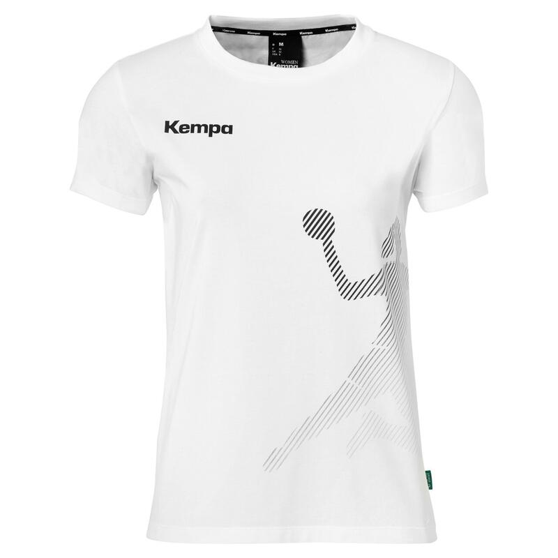 T-shirt preta e branca Kempa