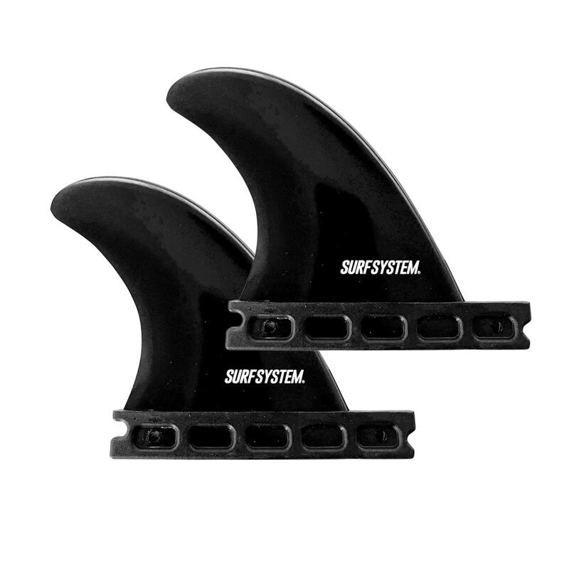 SURFSYSTEM - Side Fins GL - Juego de 2 quillas - Futures - Negro