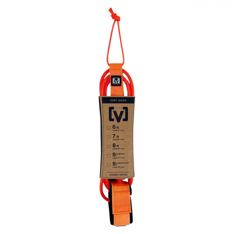 Surf Leash Regular 8' - Neon Orange