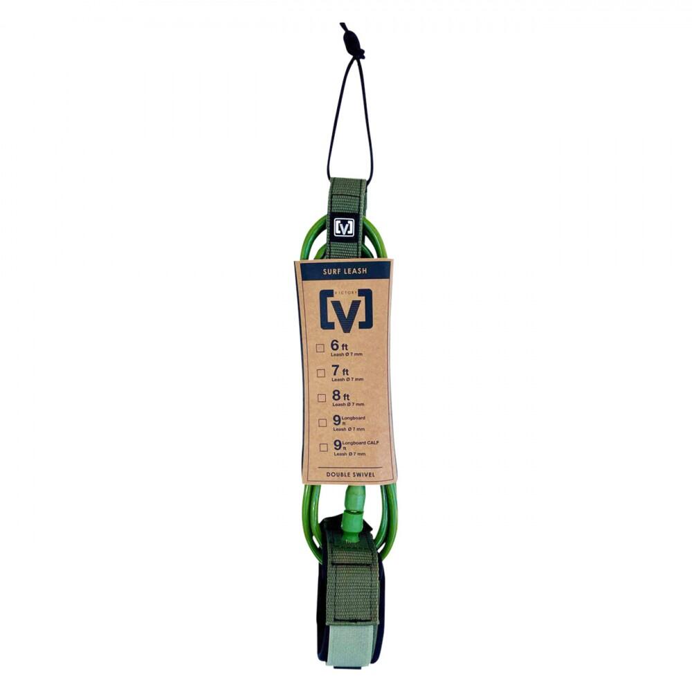 VICTORY VICTORY - Longboard Leash Regular 9' - Verde Mat