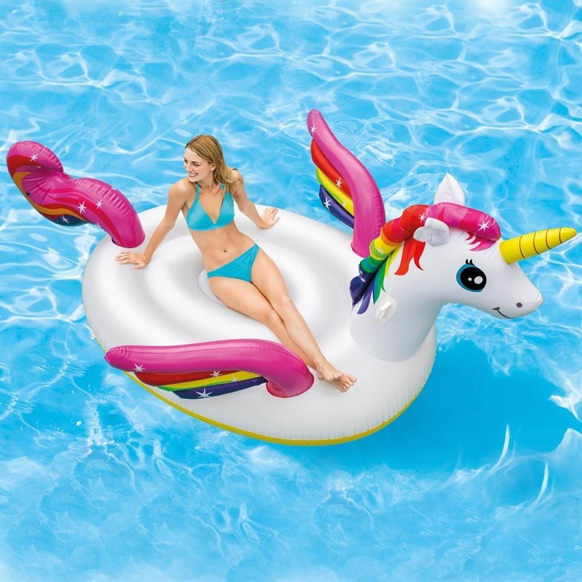 Unicórnio insuflável Intex xl - 287x193x165 cm 2/5