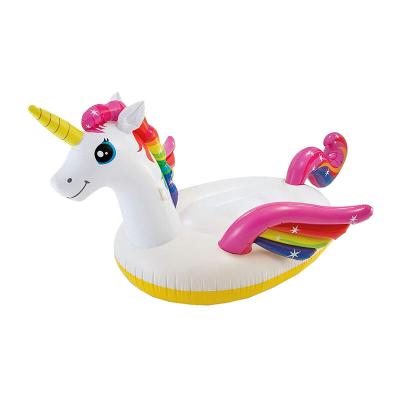 Intex Gioco Gonfiabile Principesse Unicorno Cavalcabile per Bambini Castello