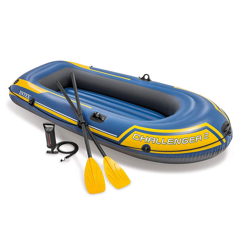 Barca hinchable INTEX challenger 2 & remos - 236x114x41 cm| 2plazas| kayak mar
