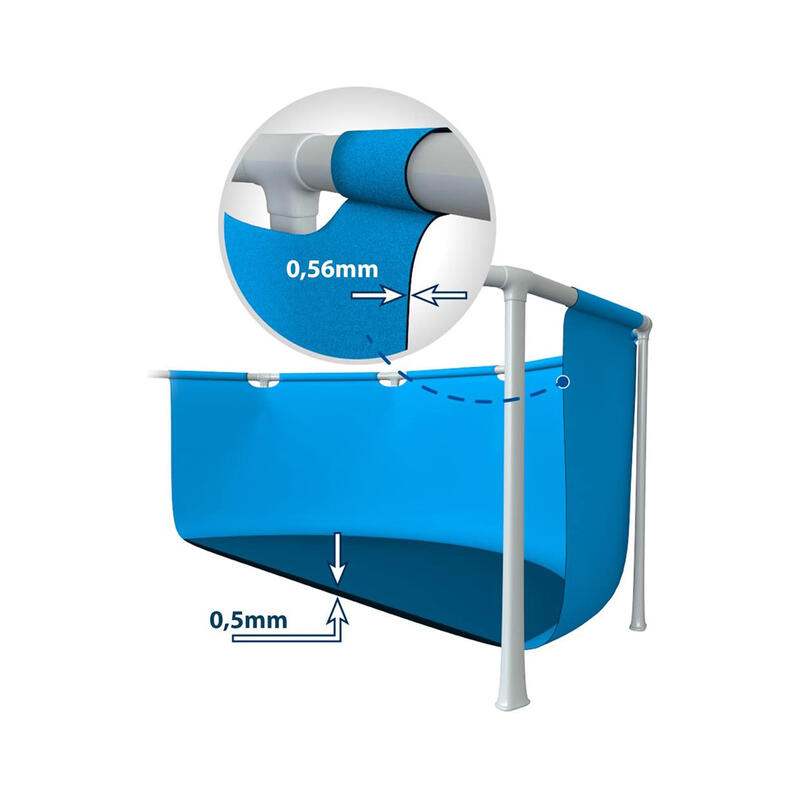 Piscine natation - Small Frame bleu adulte