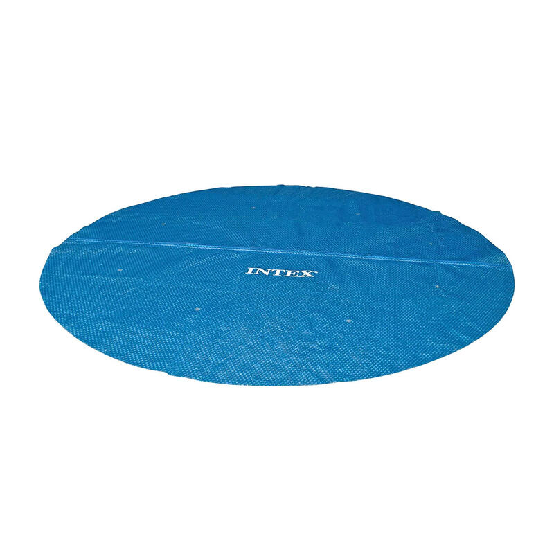Cobertor solar INTEX color azul para piscinas redondas Easy Set de 244 cm