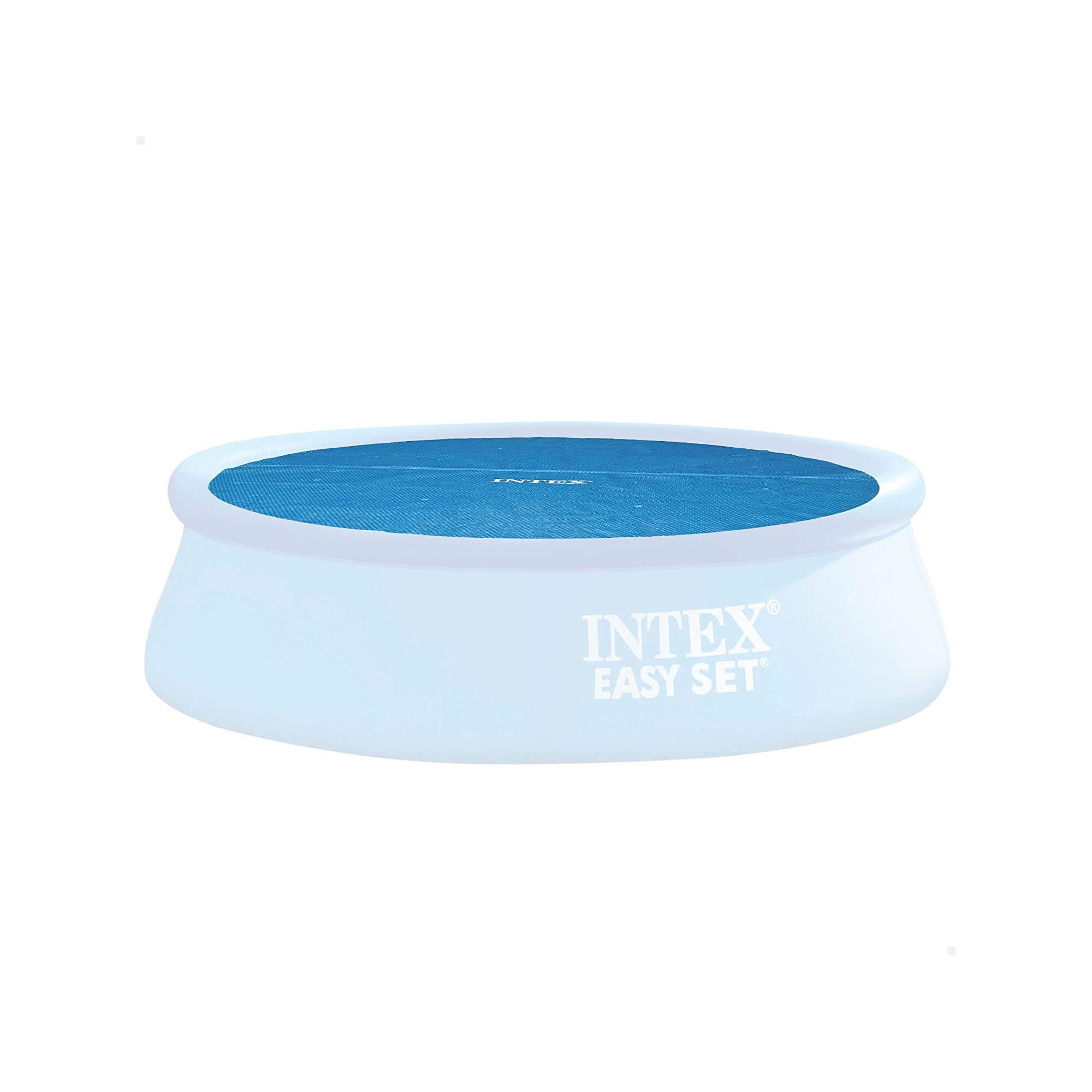 Cobertor solar INTEX color azul para piscinas redondas Easy Set de 244 cm 3/7
