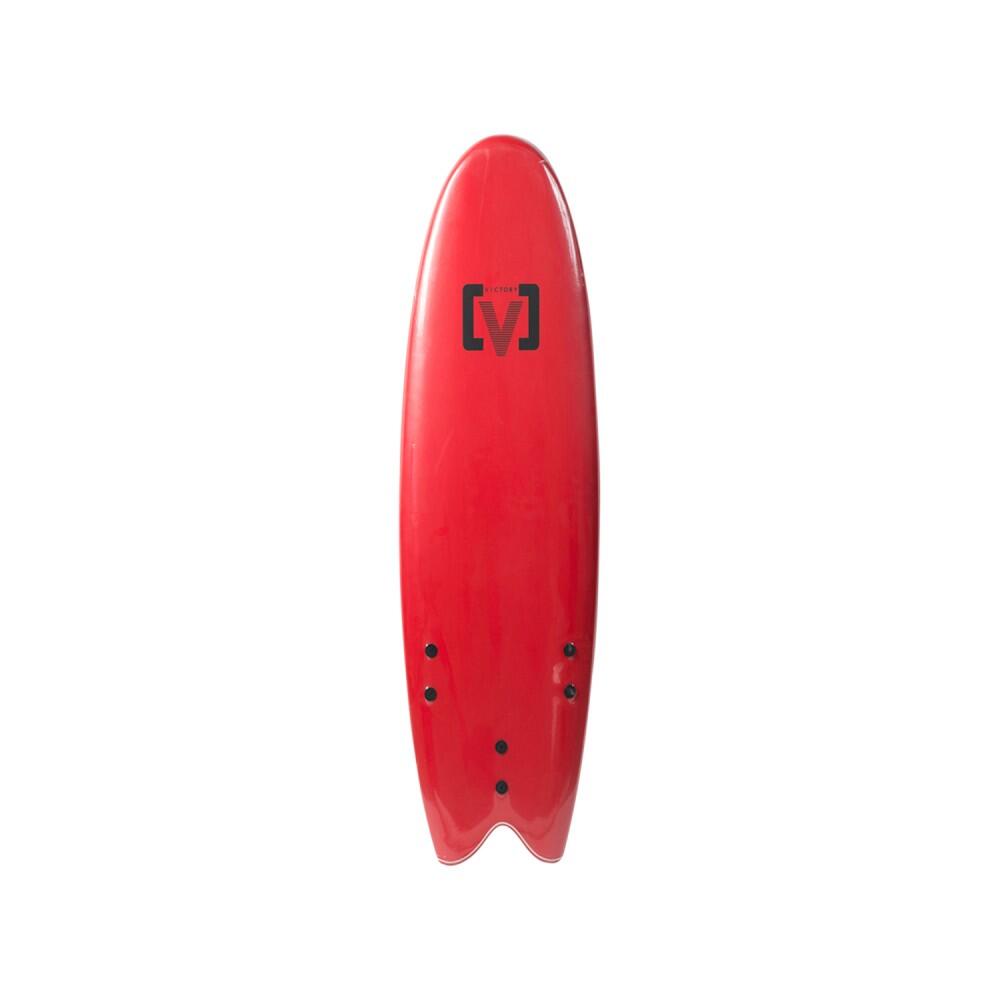 VICTORY - EPS Softboard - Prancha de espuma - Peixe 6'6 - Vermelho