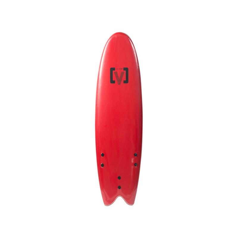 EPS Softboard - Planche de surf en Mousse - Fish 6'6 - Red