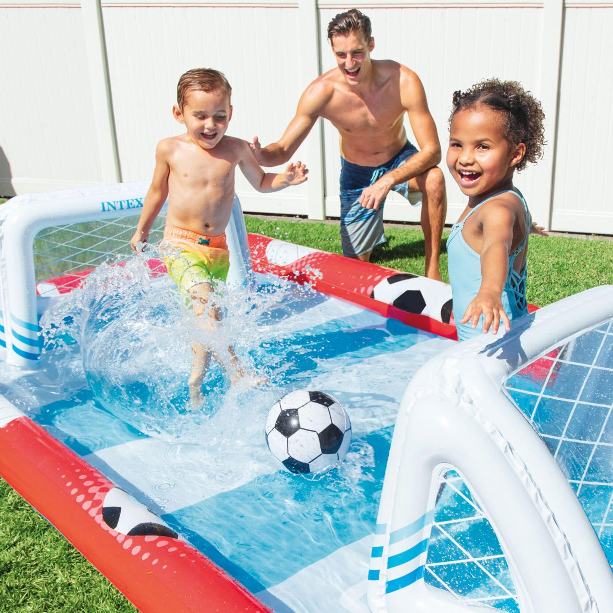 UBERSCHRIFT Schwimmen Kleiner Pool Play Center Multi Sport rot INTEX Decathlon