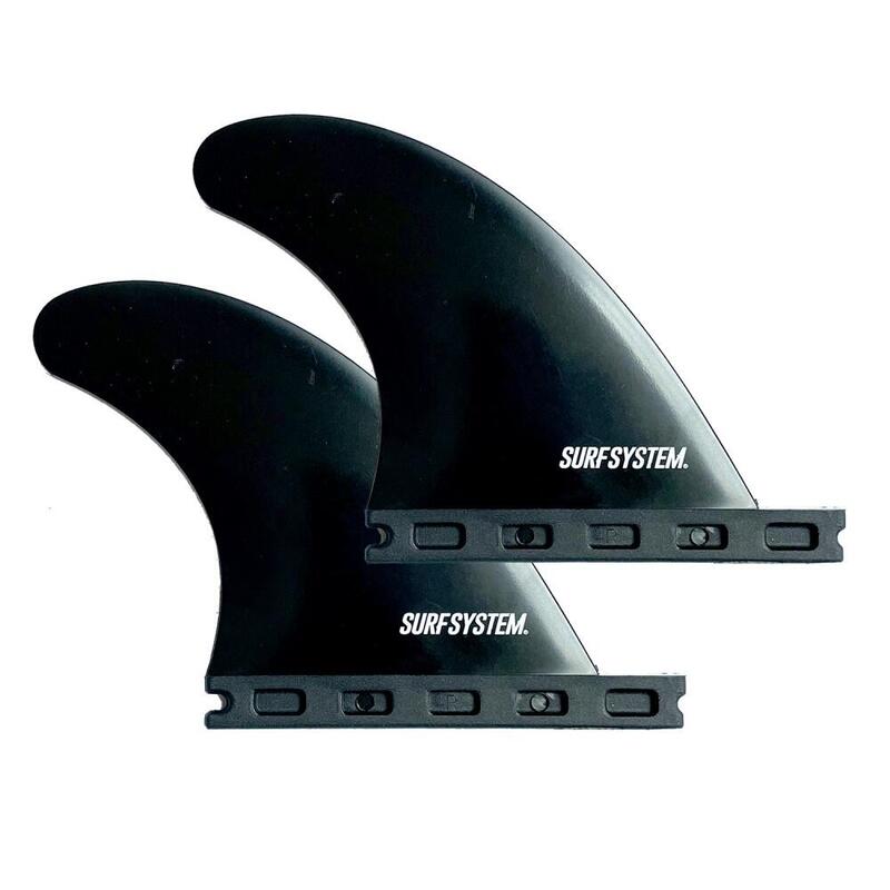 SURF SYSTEM Quad Rear Fins GX - Set de 2 dérives - Futures - Black