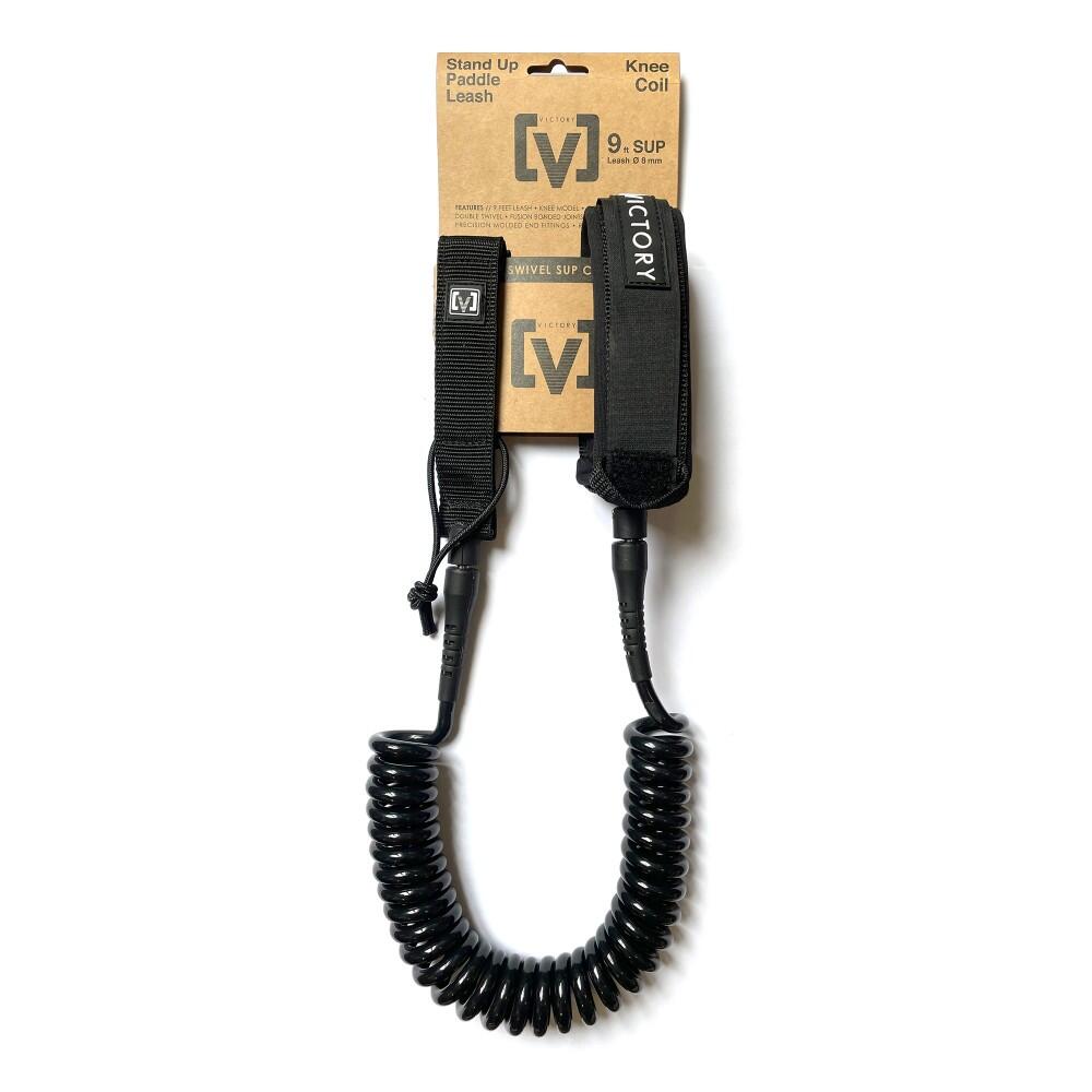 VICTORY VICTORY - Leash SUP Coil 9' Rodilla - Negro