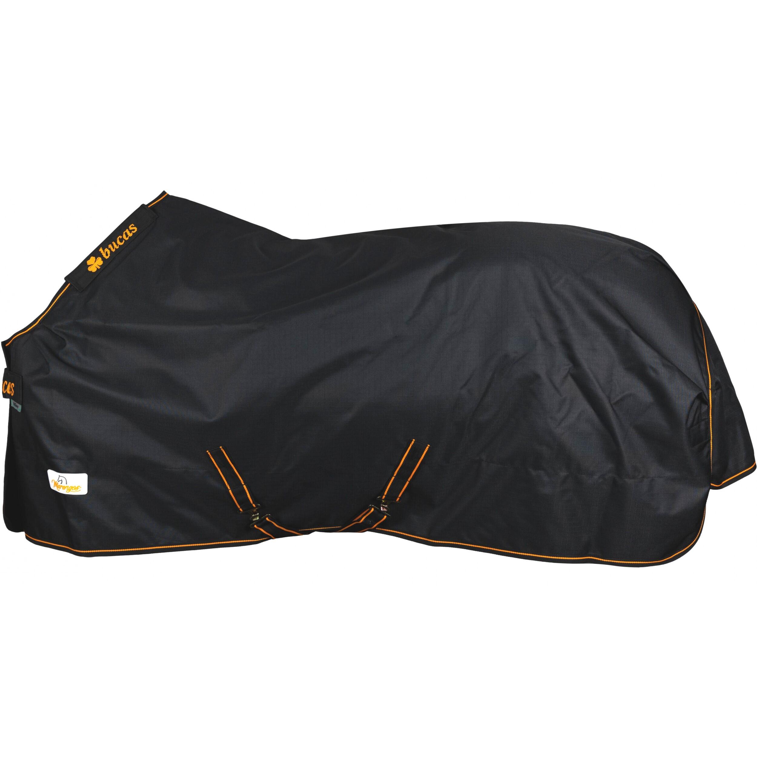 MARENGOS Weidedecke 1200D IRISH TURNOUT schwarz/orange