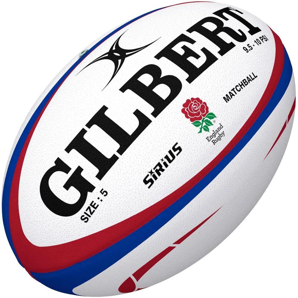 Gilbert - Ballon De Rugby Gilbert Officiel Match Sirius Equipe Angleterre - Ballon De Rugby - Blanc - 5 - Decathlon