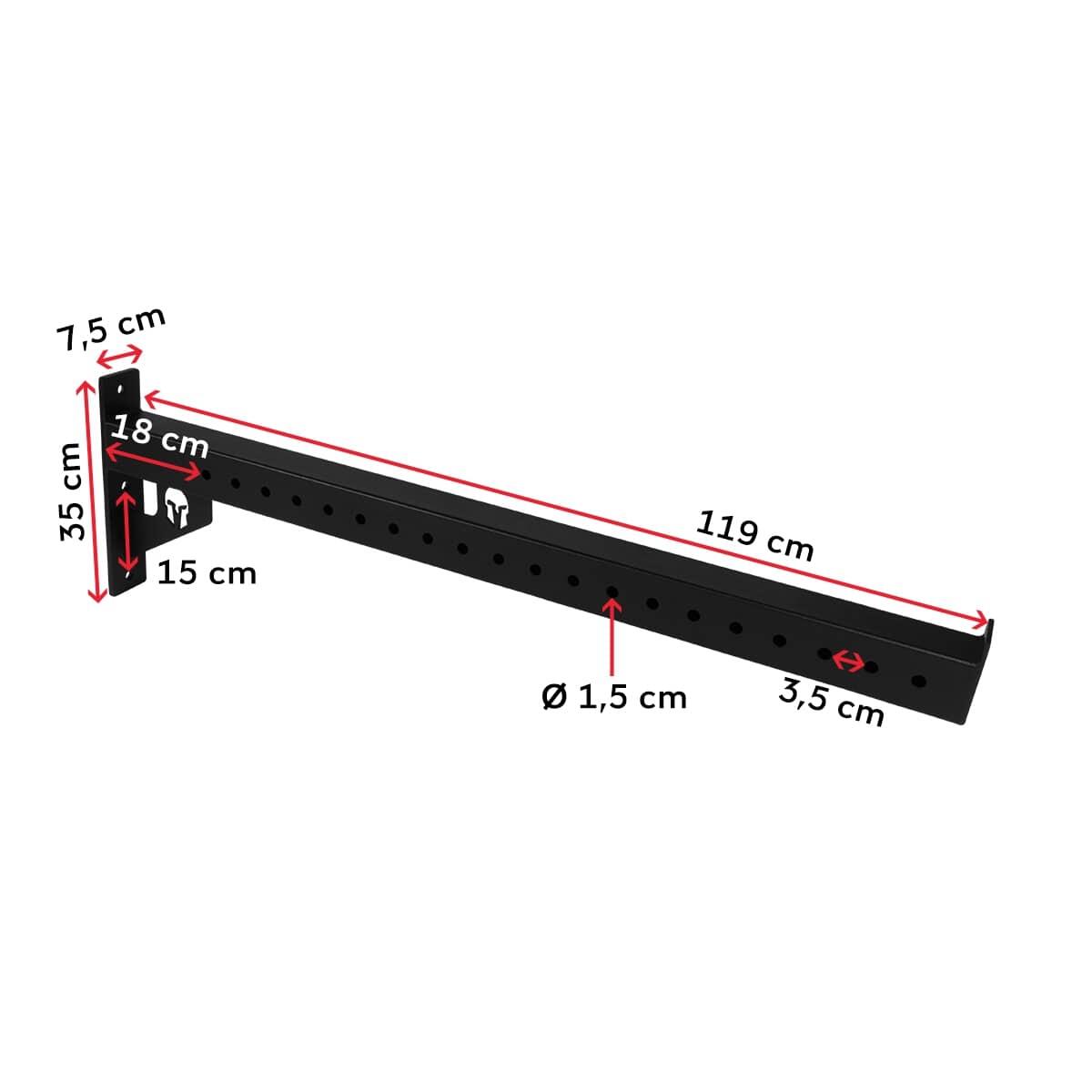 120cm shrimp trawler arm for rig and rack 3/5