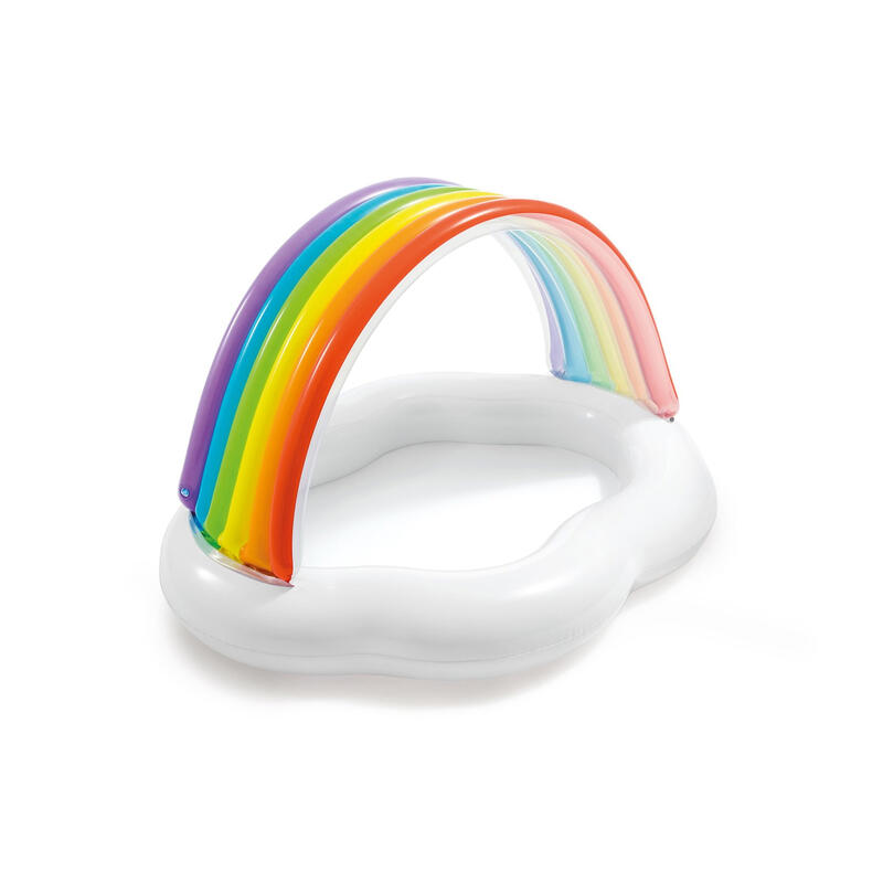Piscina para bebé Intex toldo arco-íris